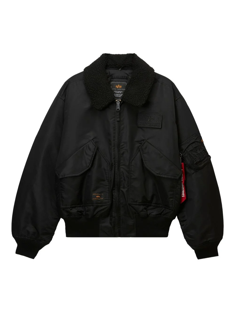 sherpa-collar bomber jacket - 1
