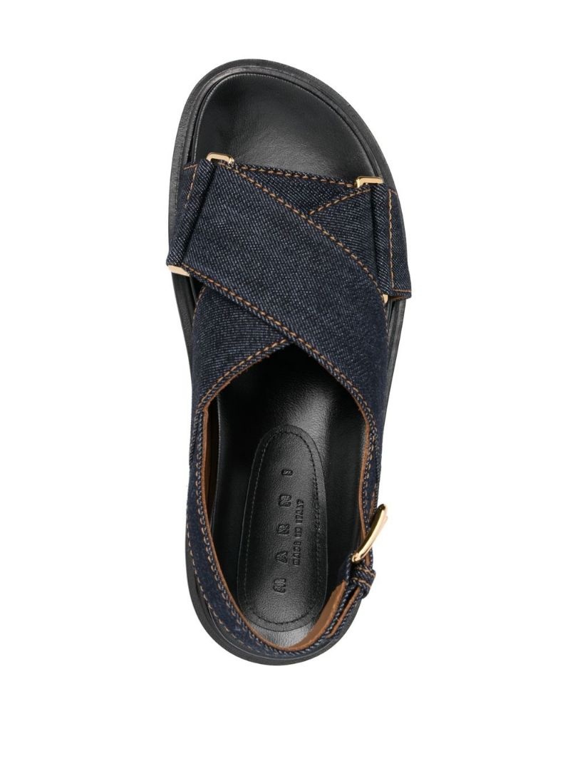 cross-strap sandals - 4