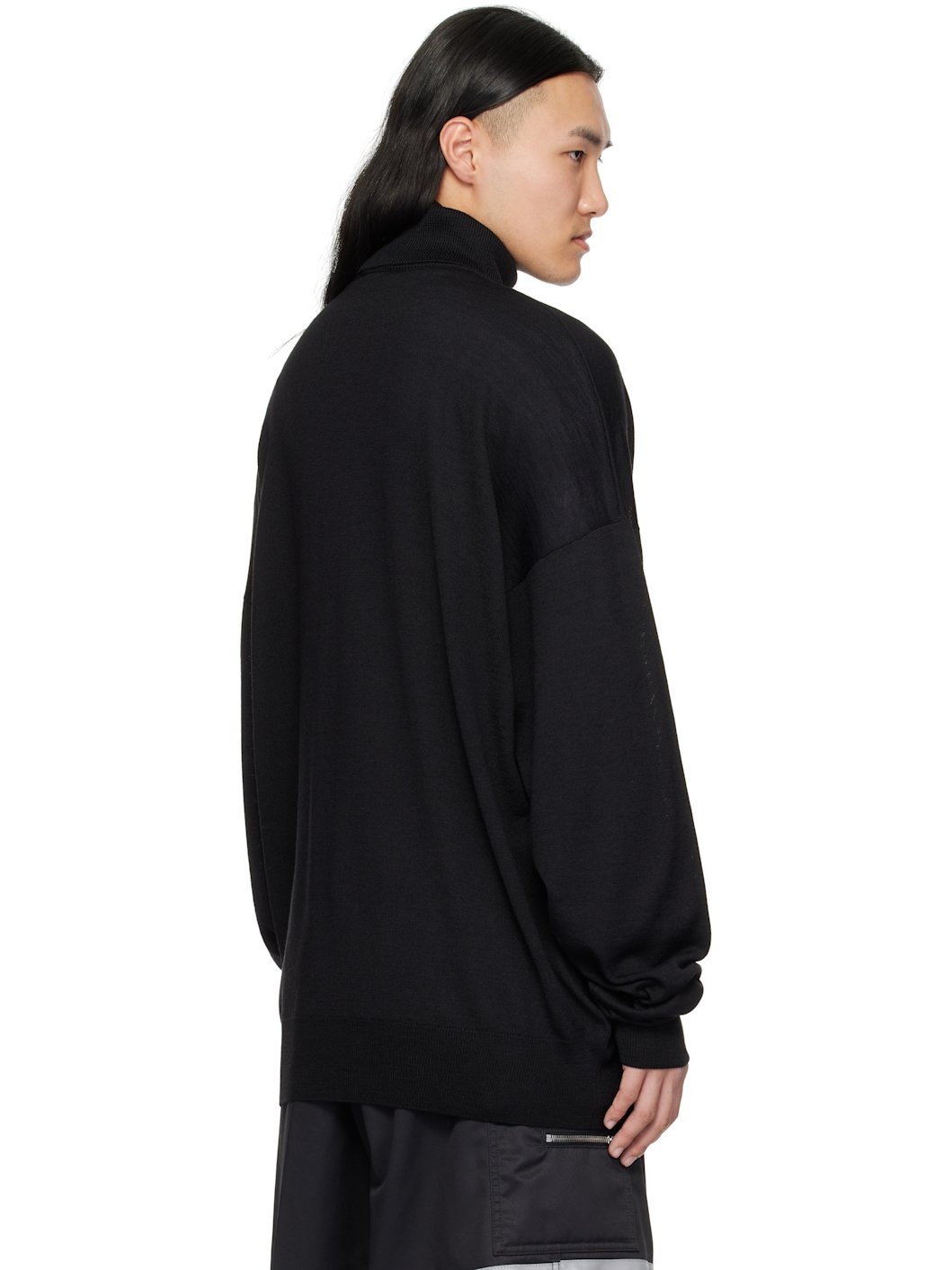 Black '500 Million Dollars' Turtleneck - 3