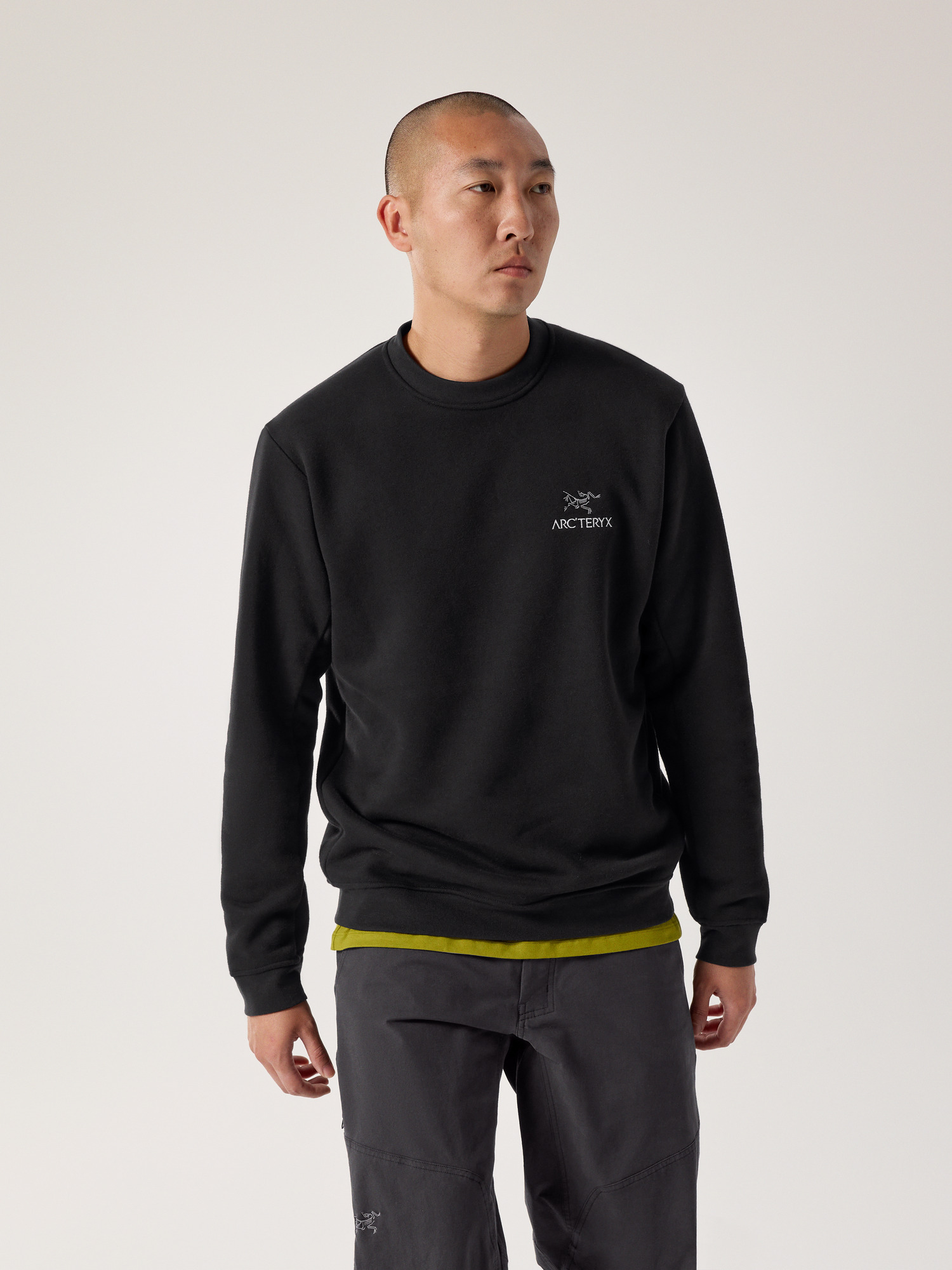 Emblem Fleece Crew Neck Pullover - 2