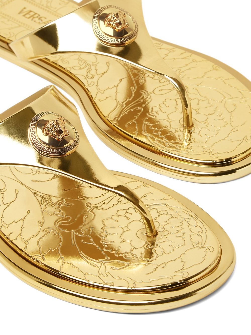 Alia metallic flat sandals - 4