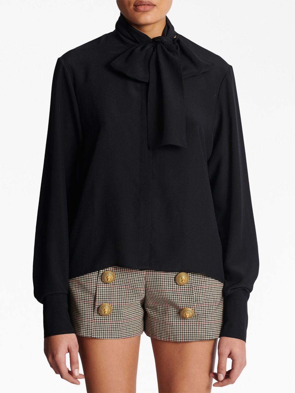 bow-detail buttoned blouse - 5
