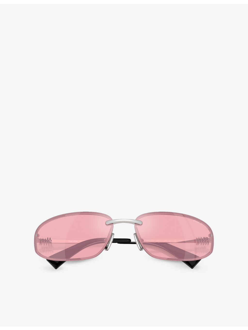 MU A50S Oval-Frame Metal Sunglasses - 5
