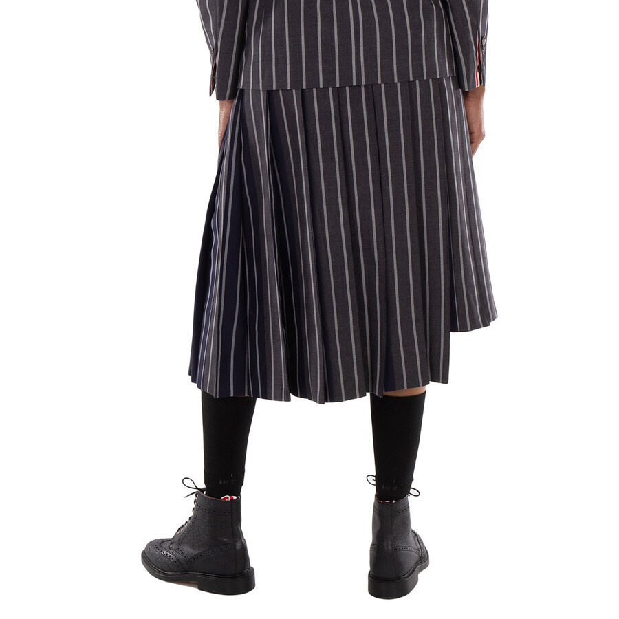 Thom Browne Knee Length Classic Pleated Skirt - 5