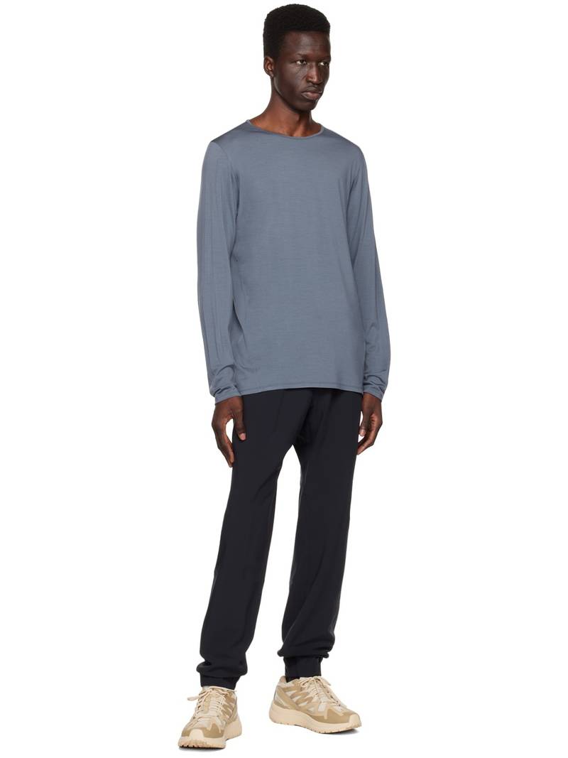 Veilance Navy Frame Long Sleeve T-Shirt outlook