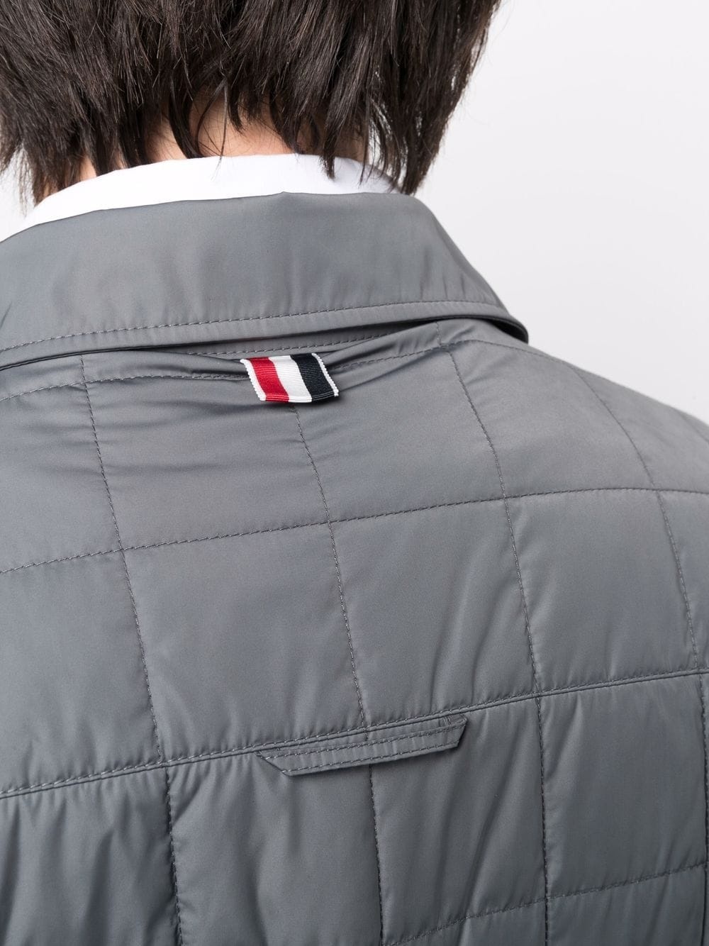 4-Bar stripe padded shirt jacket - 5