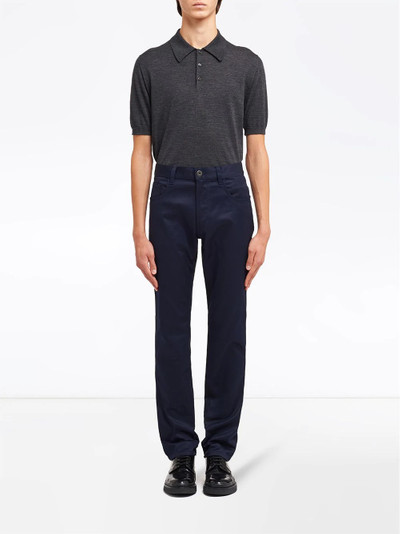 Prada five-pocket straight-leg trousers outlook