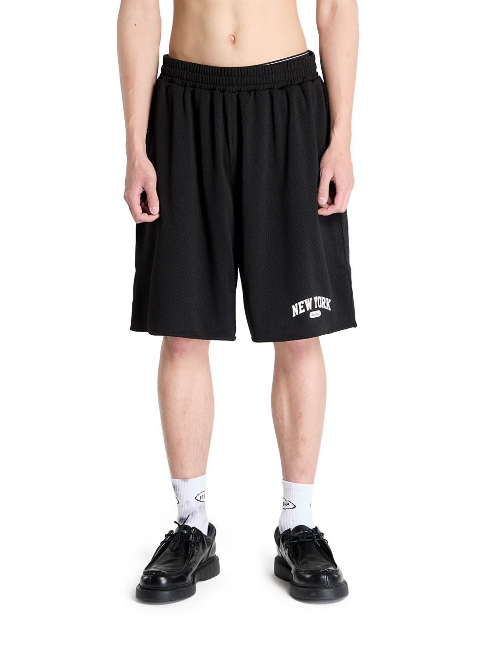mesh-panel basketball shorts - 1