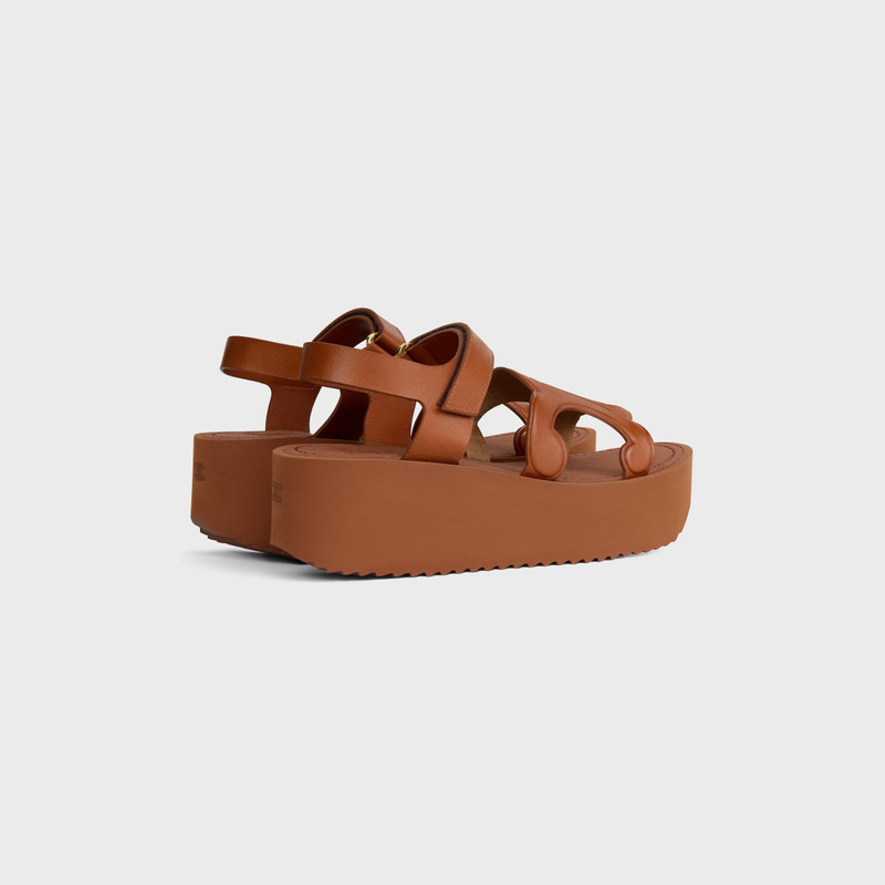 CELINE SUNNY SANDAL IN Calfskin - Vegetal Tanning outlook