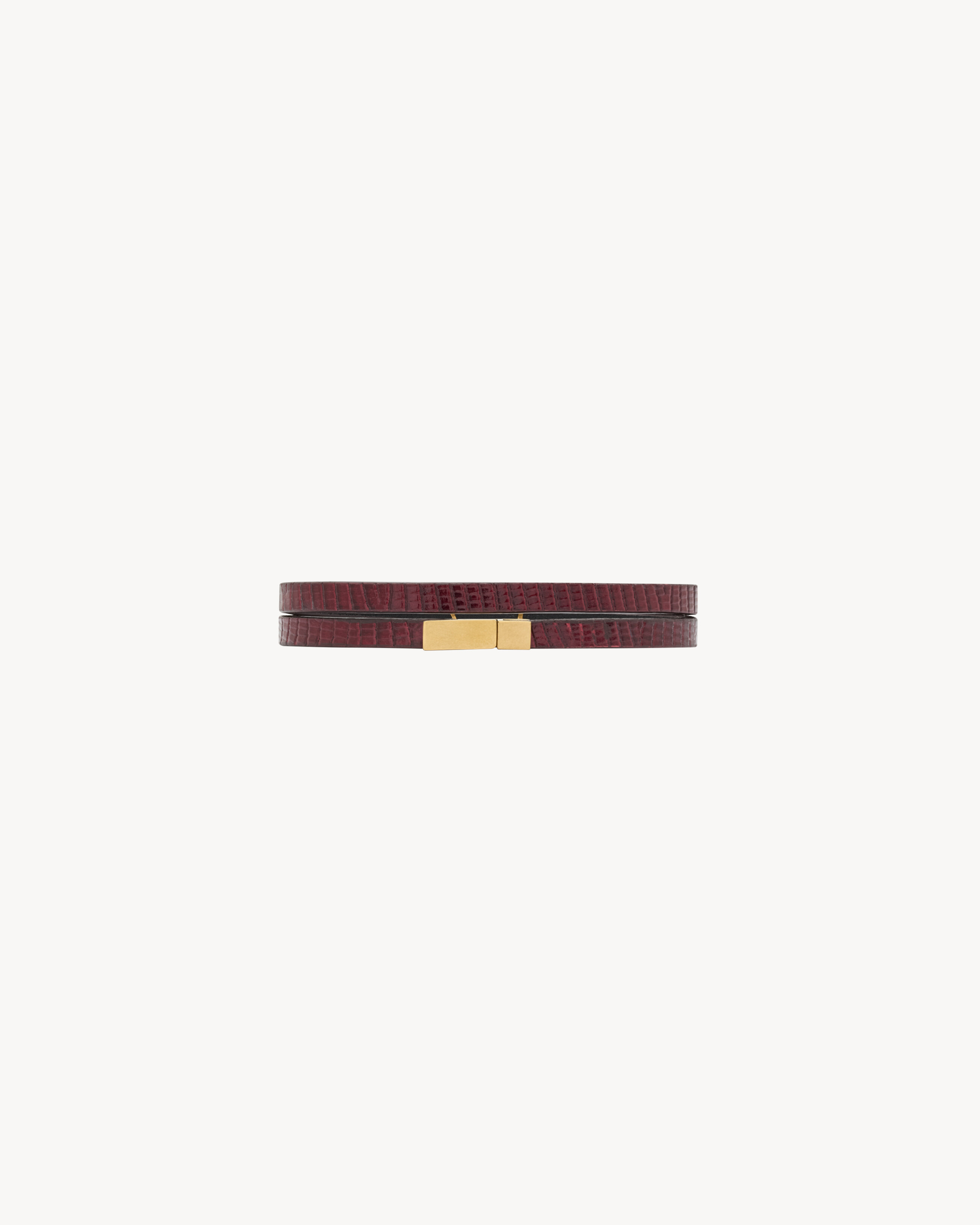 CASSANDRE DOUBLE-WRAP BRACELET IN LEATHER - 2