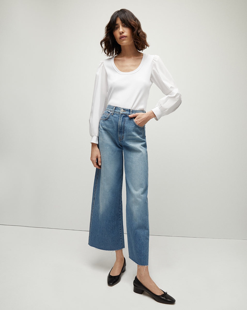 TAYLOR CROPPED WIDE-LEG JEAN - 2