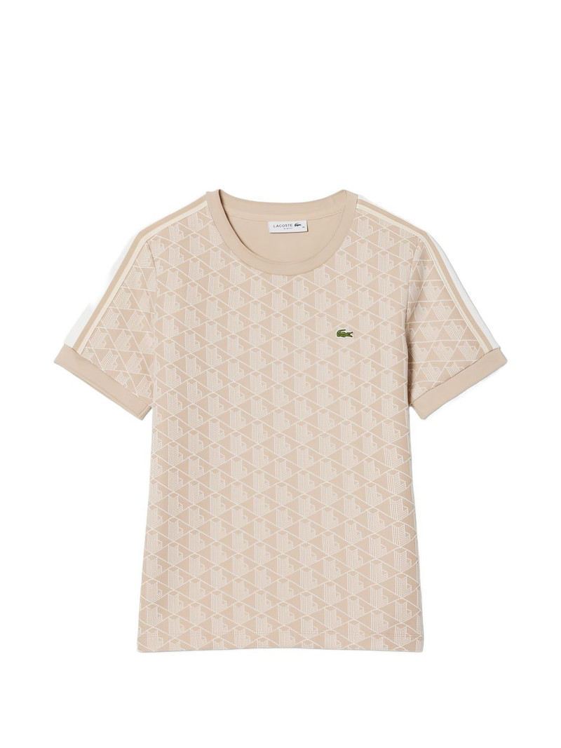 geometric print striped T-shirt 1