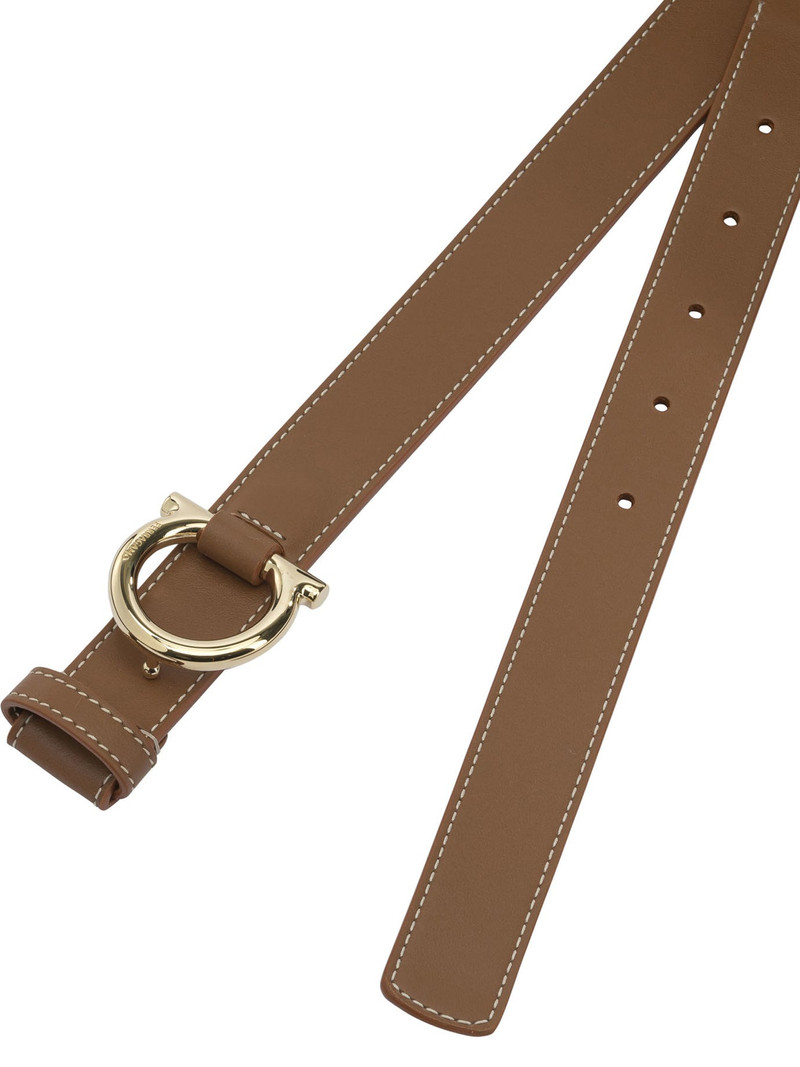 FERRAGAMO Gancini Belts Beige outlook