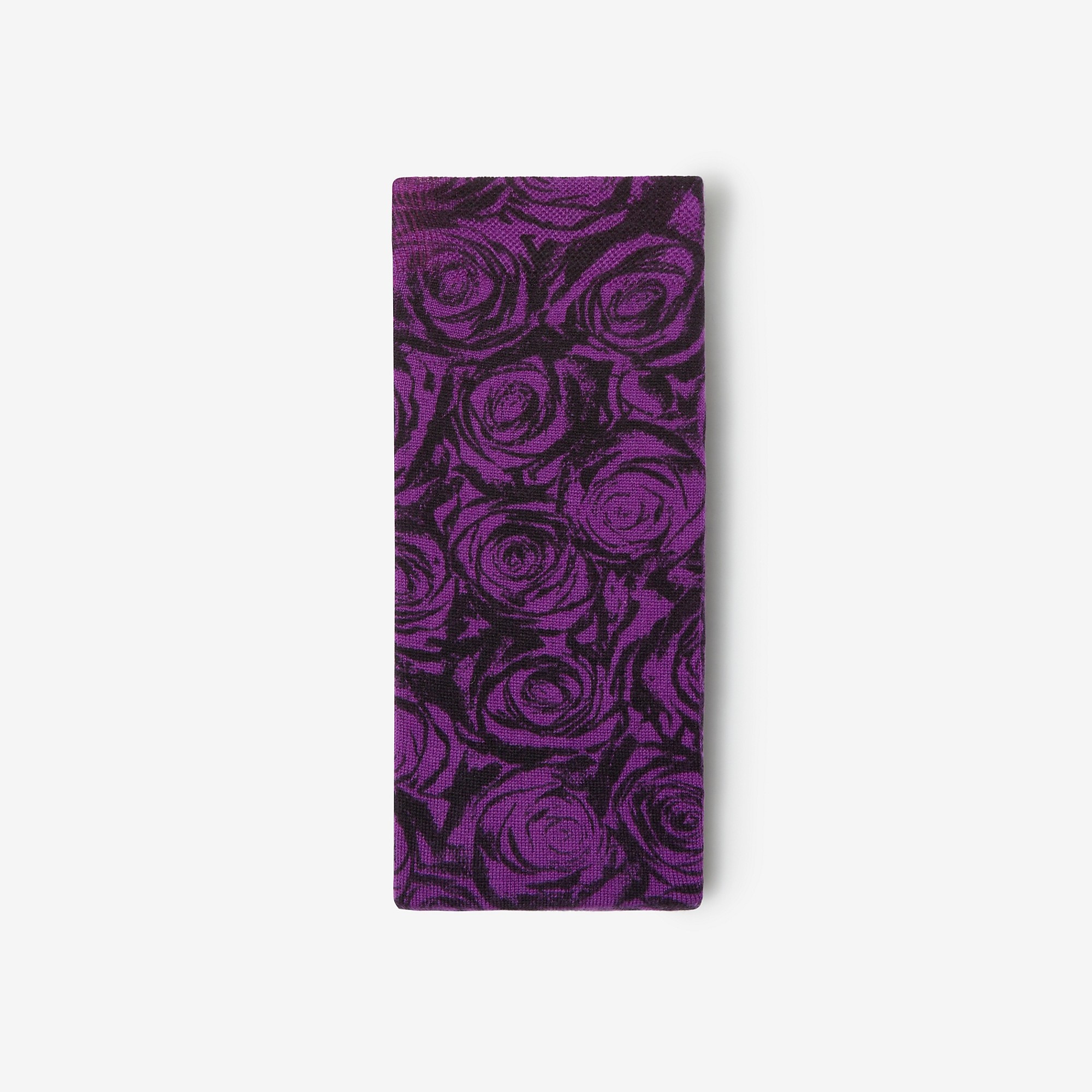 Rose Print Wool Blend Tights - 2