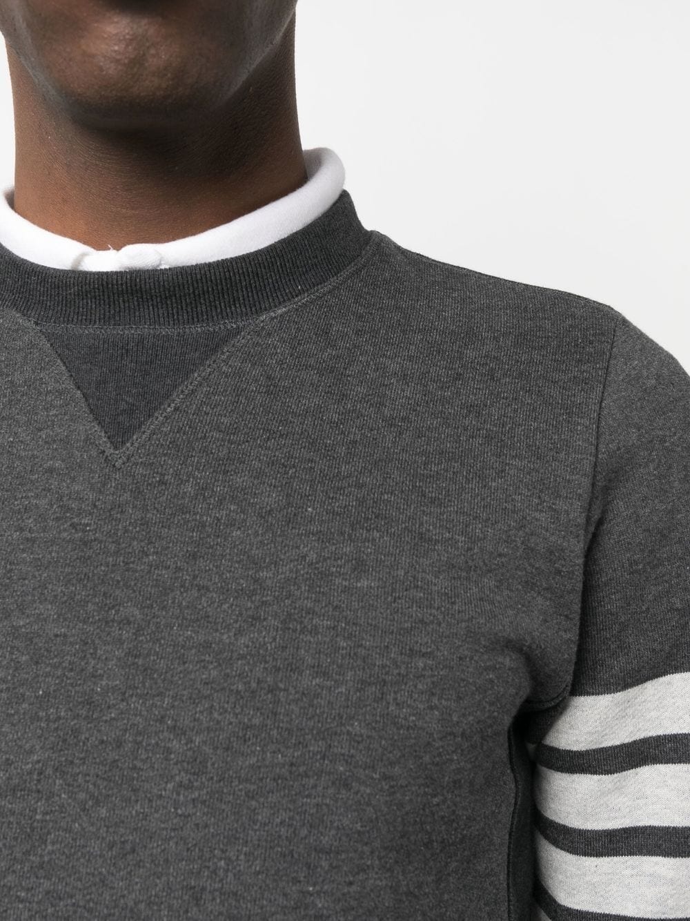 logo-patch cotton sweatshirt - 5