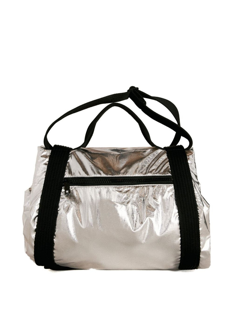 Y-3 metallic-finish bag outlook