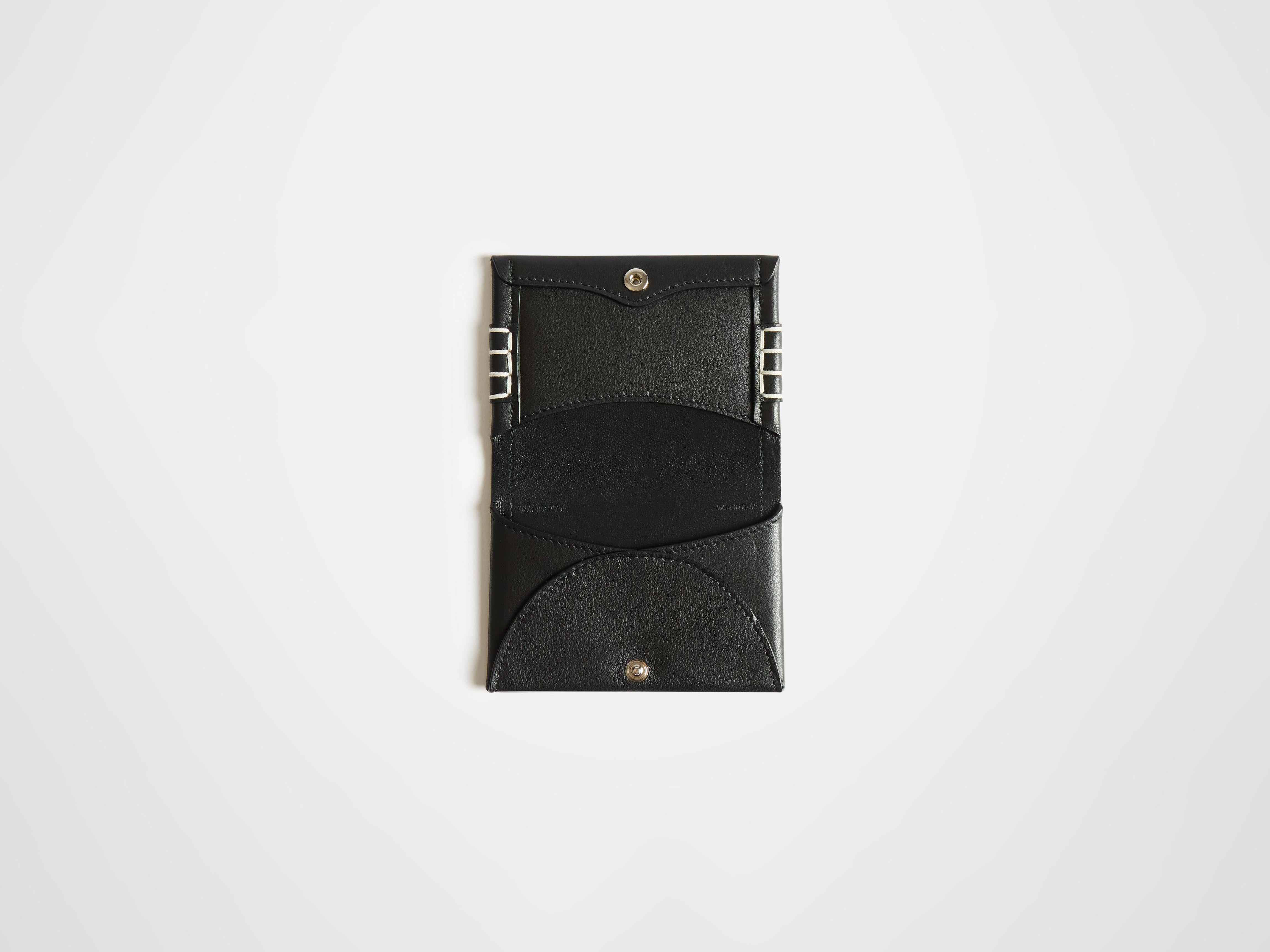 LEATHER LOAFER CARD HOLDER IN BLACK - 3
