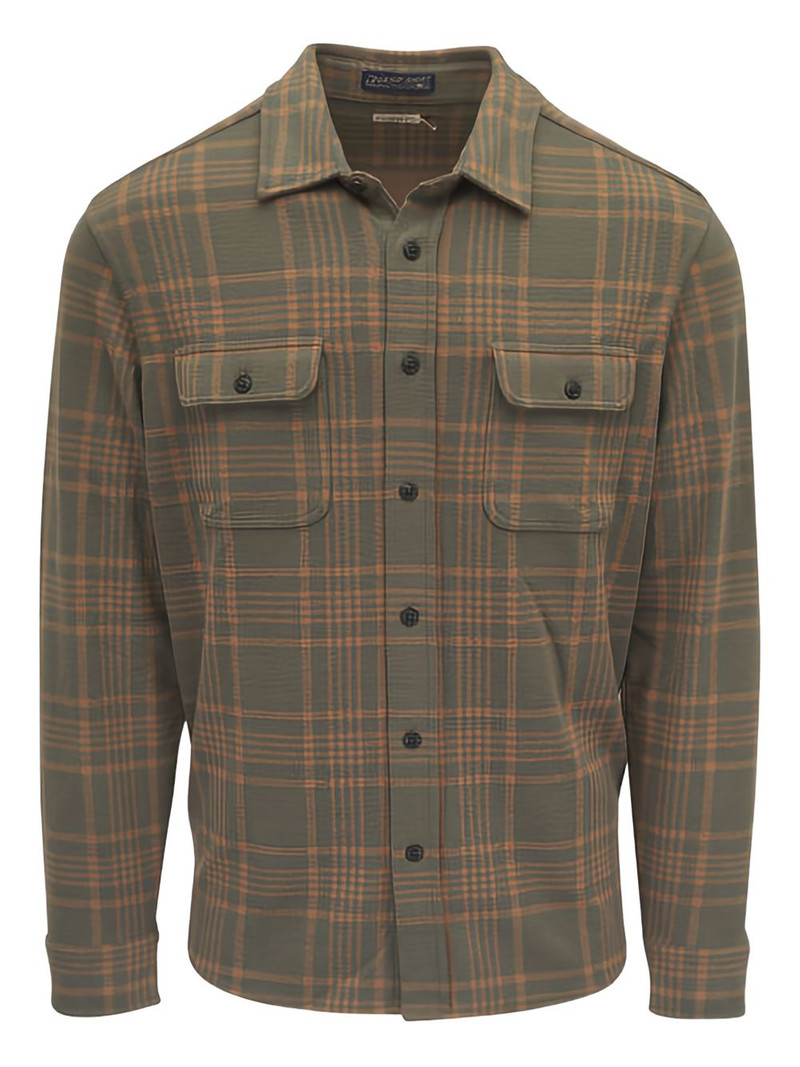flap-pocket checked shirt 1