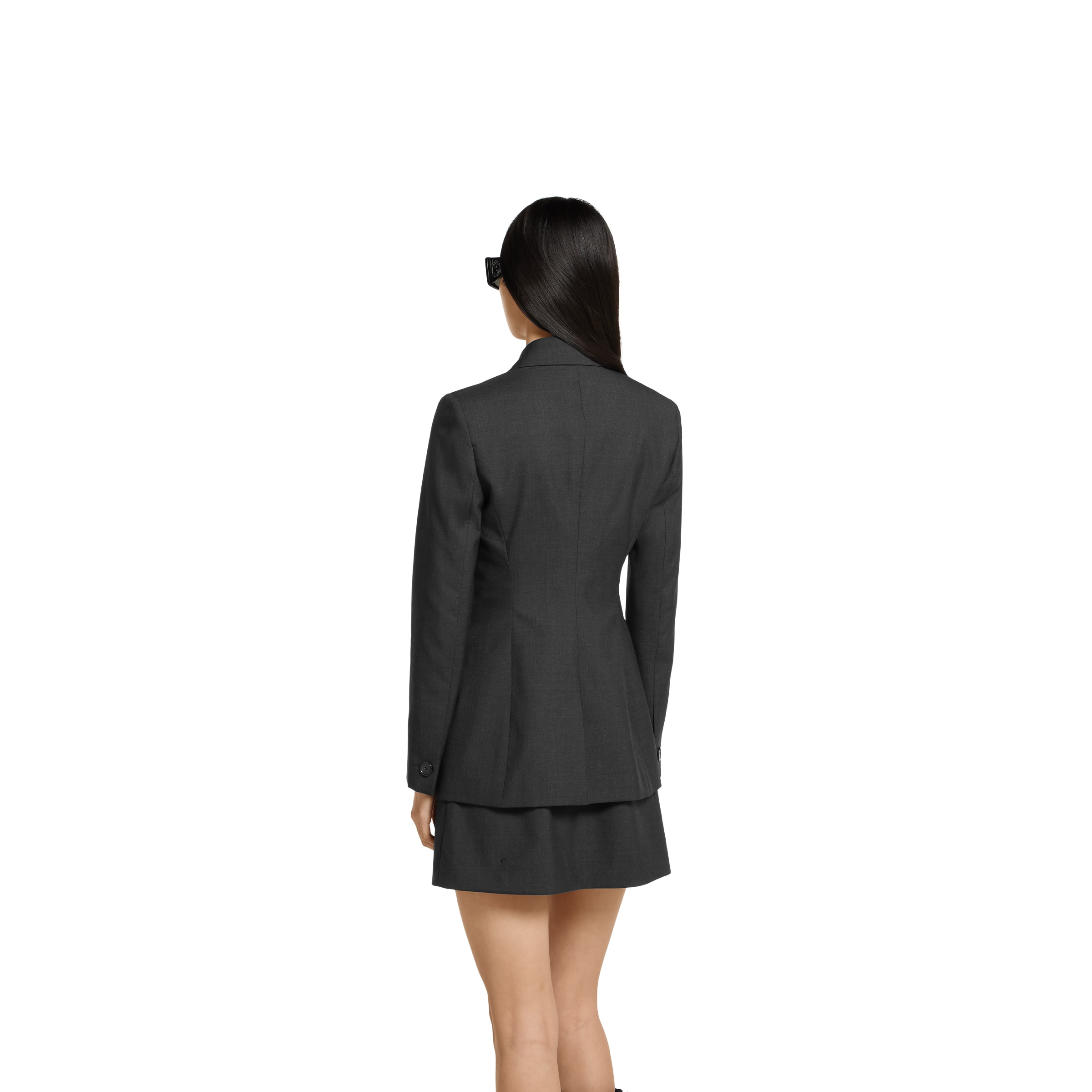 Double-breasted wool jacket - 4