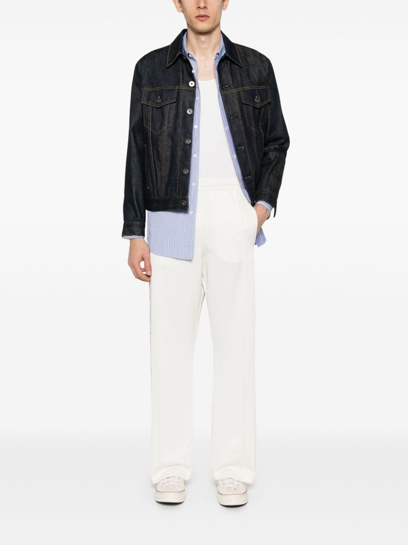 Golden Goose wide-leg cotton track pants outlook