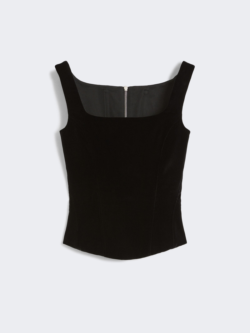 BADEN1234 Velvet bustier top 1