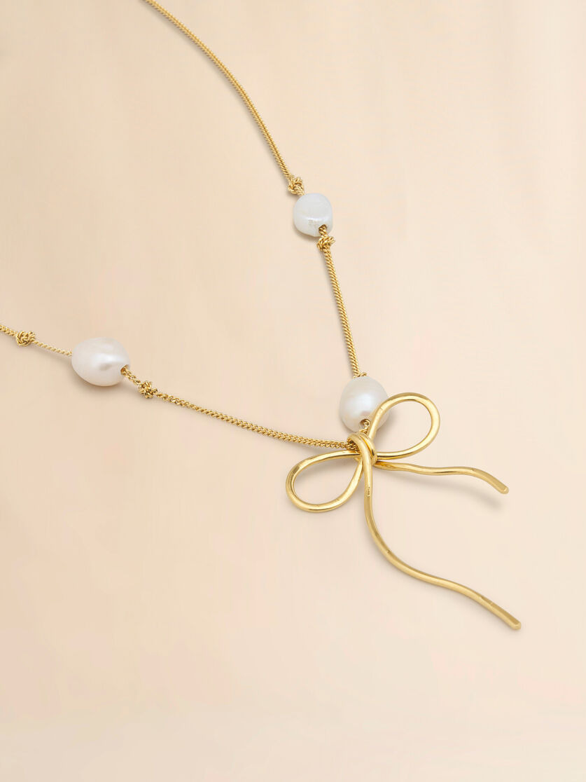 GOLDEN BOW NECKLACE - 3