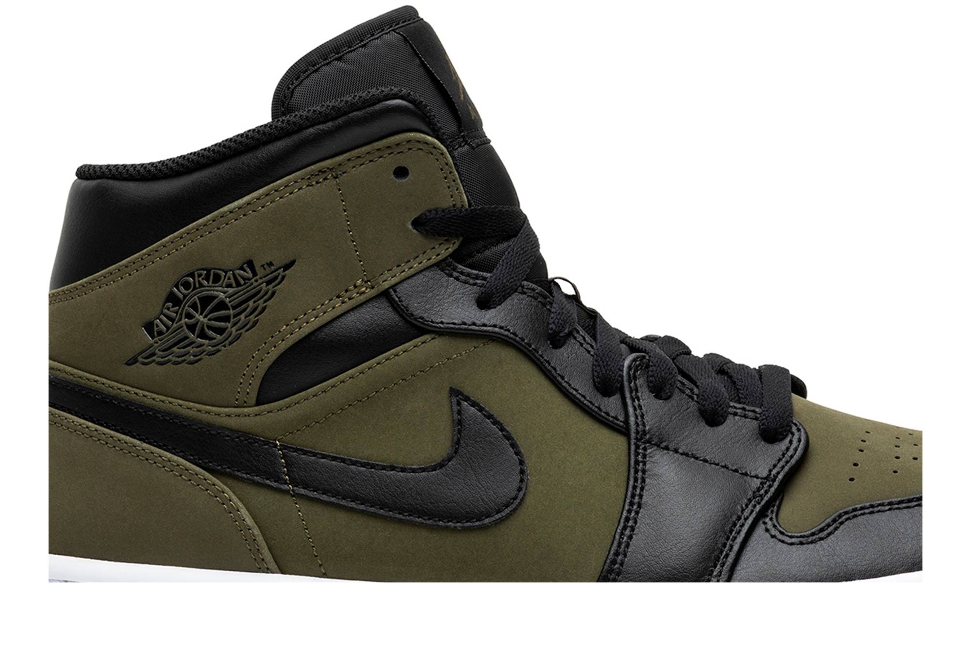 Air Jordan 1 Mid 'Olive Canvas' - 2