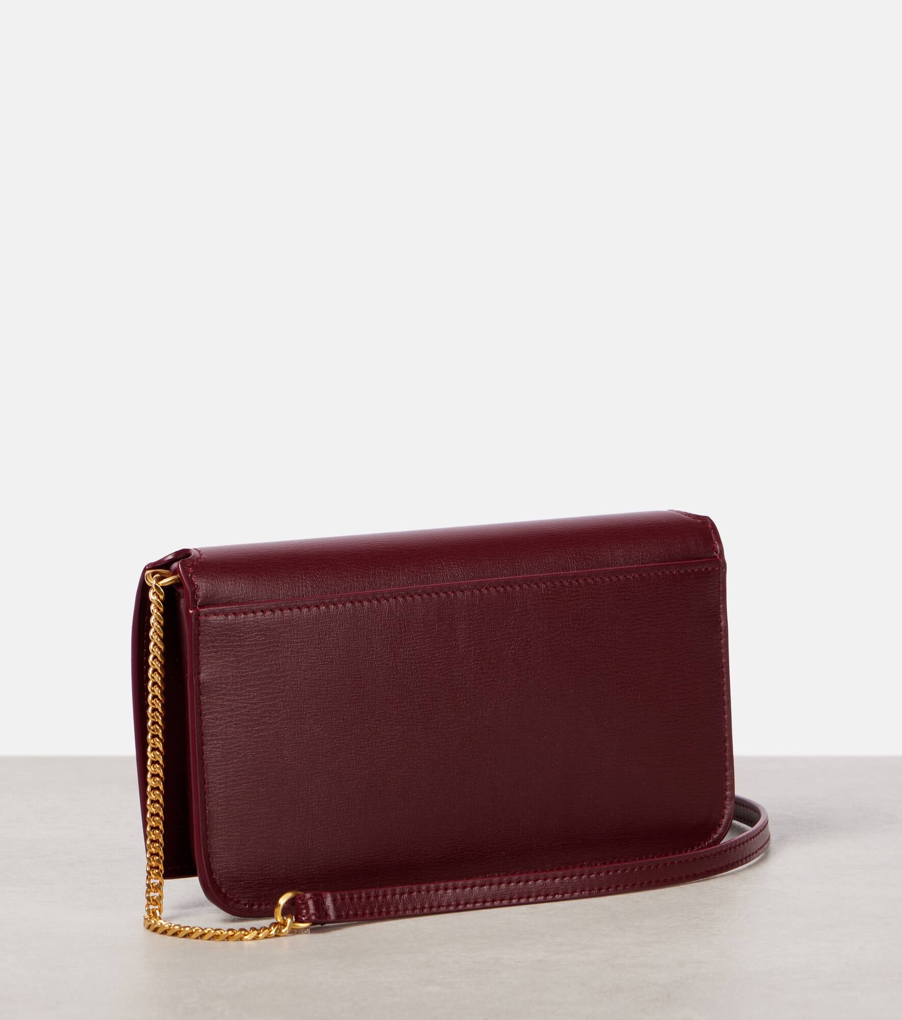 Cassandre leather crossbody bag - 4
