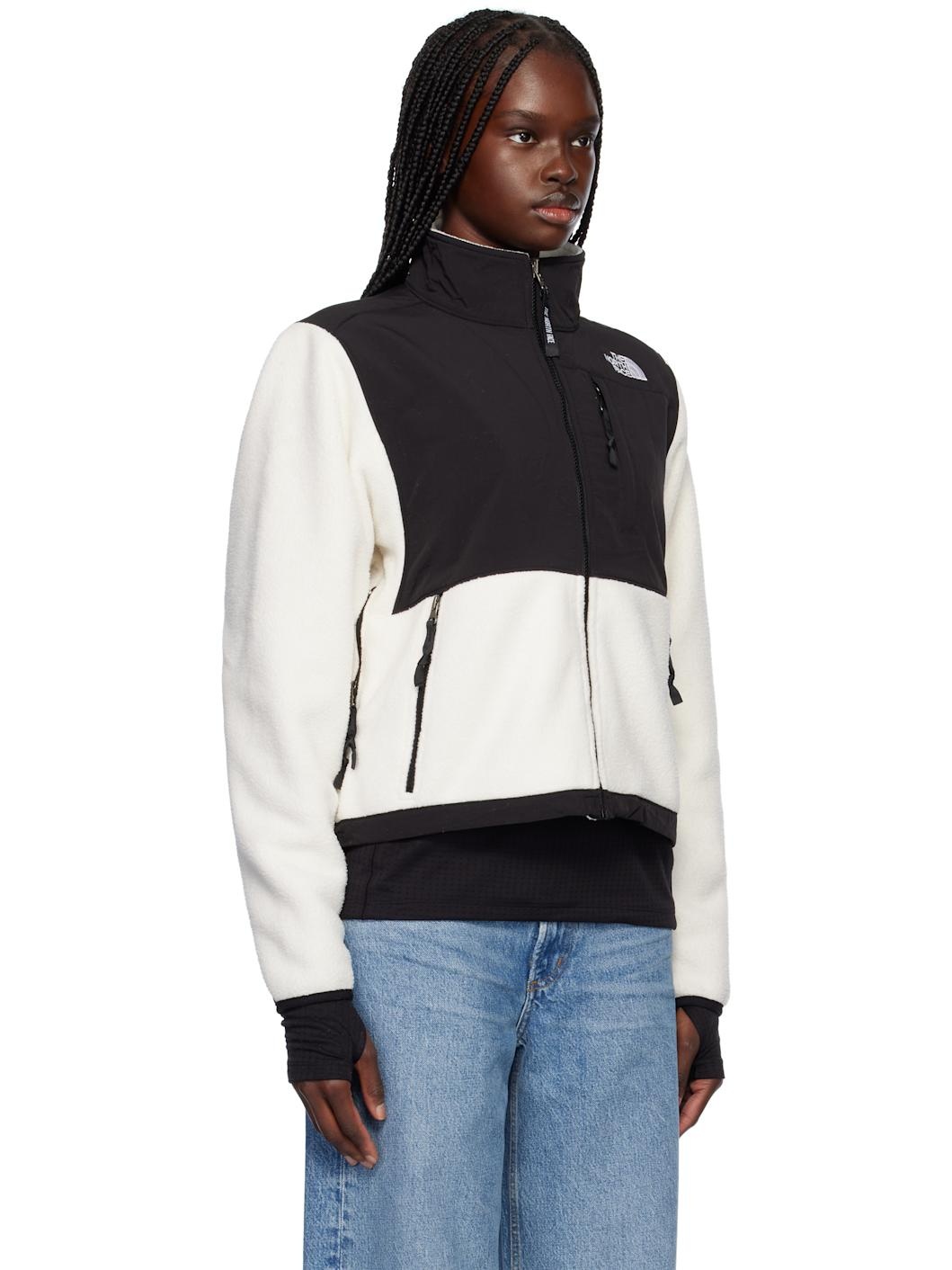 White & Black Retro Denali Jacket - 2