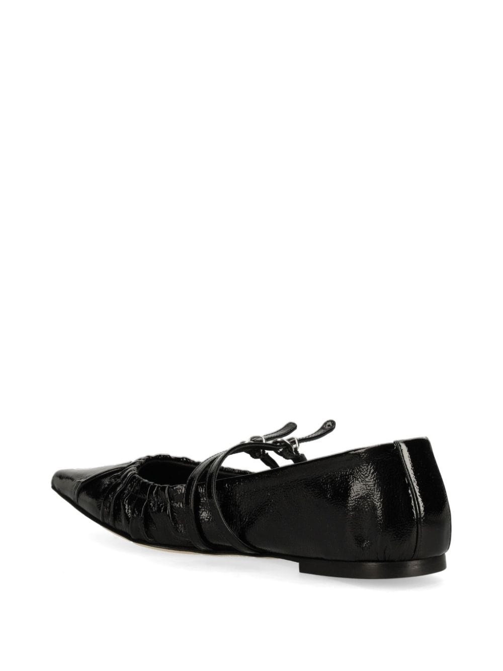 ruched ballet flats - 3