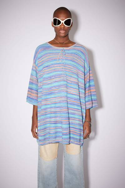 Acne Studios Striped t-shirt - Cornflower blue/multi outlook