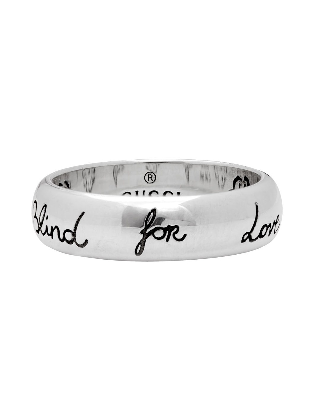 Silver 'Blind For Love' Ring - 1