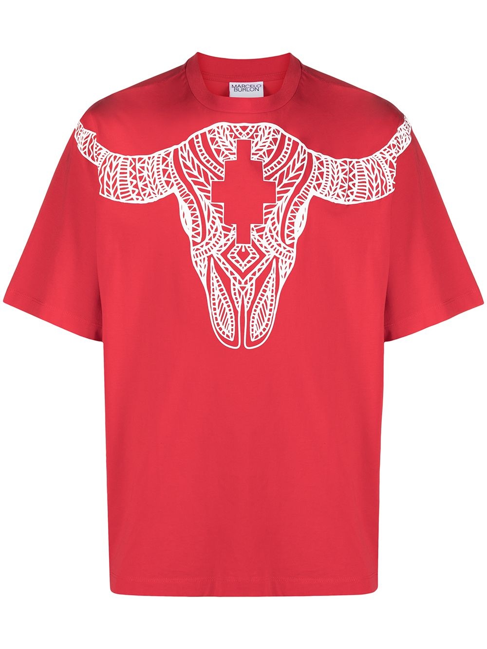 buffalo-print cotton T-shirt - 1