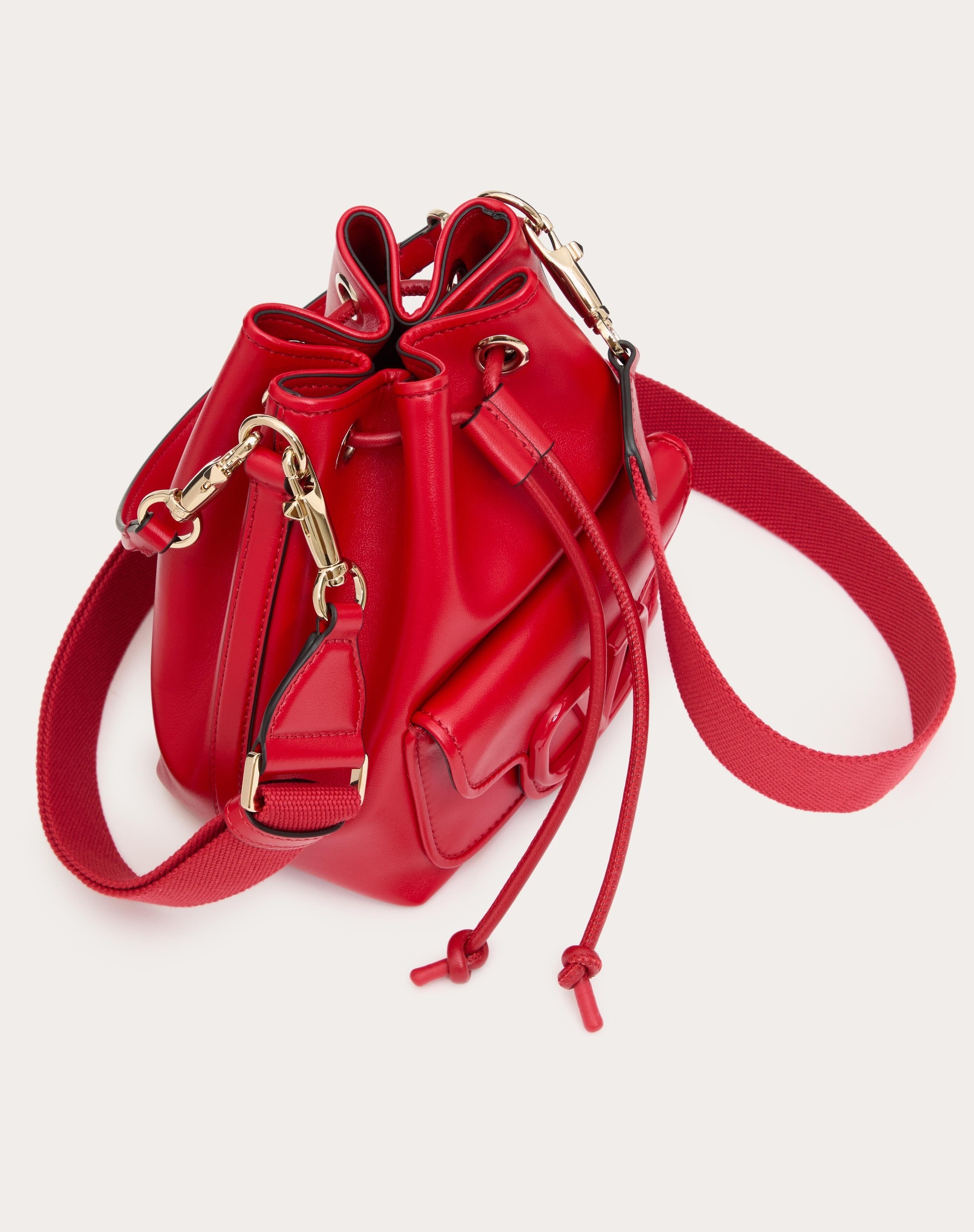 VALENTINO GARAVANI LOCÒ CALFSKIN BUCKET BAG - 6