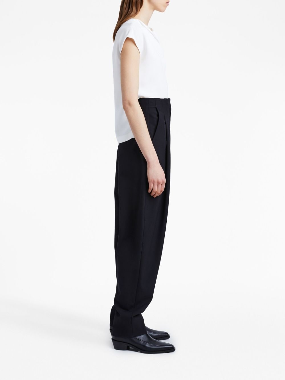 Matte Viscose Crepe Shell Top - 3