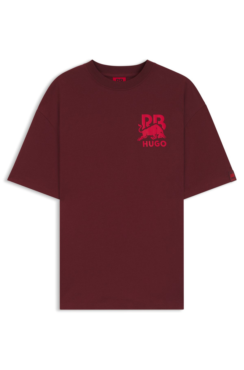 HUGO X RB COTTON T-SHIRT WITH BULL-GRAPHIC LOGO 1
