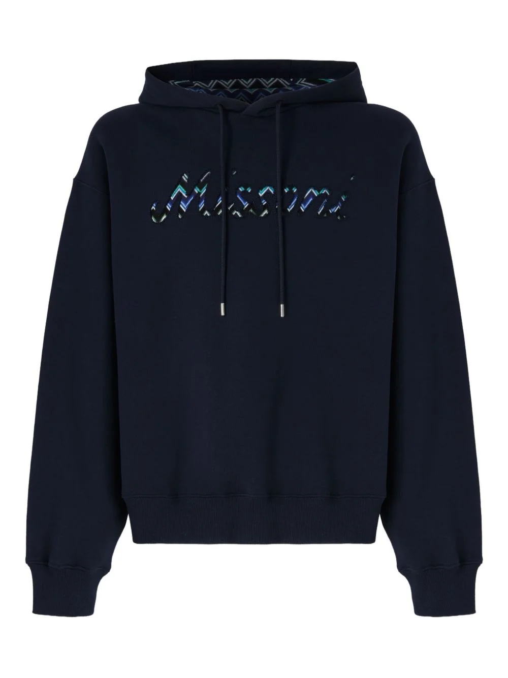 logo-appliqué hoodie - 1