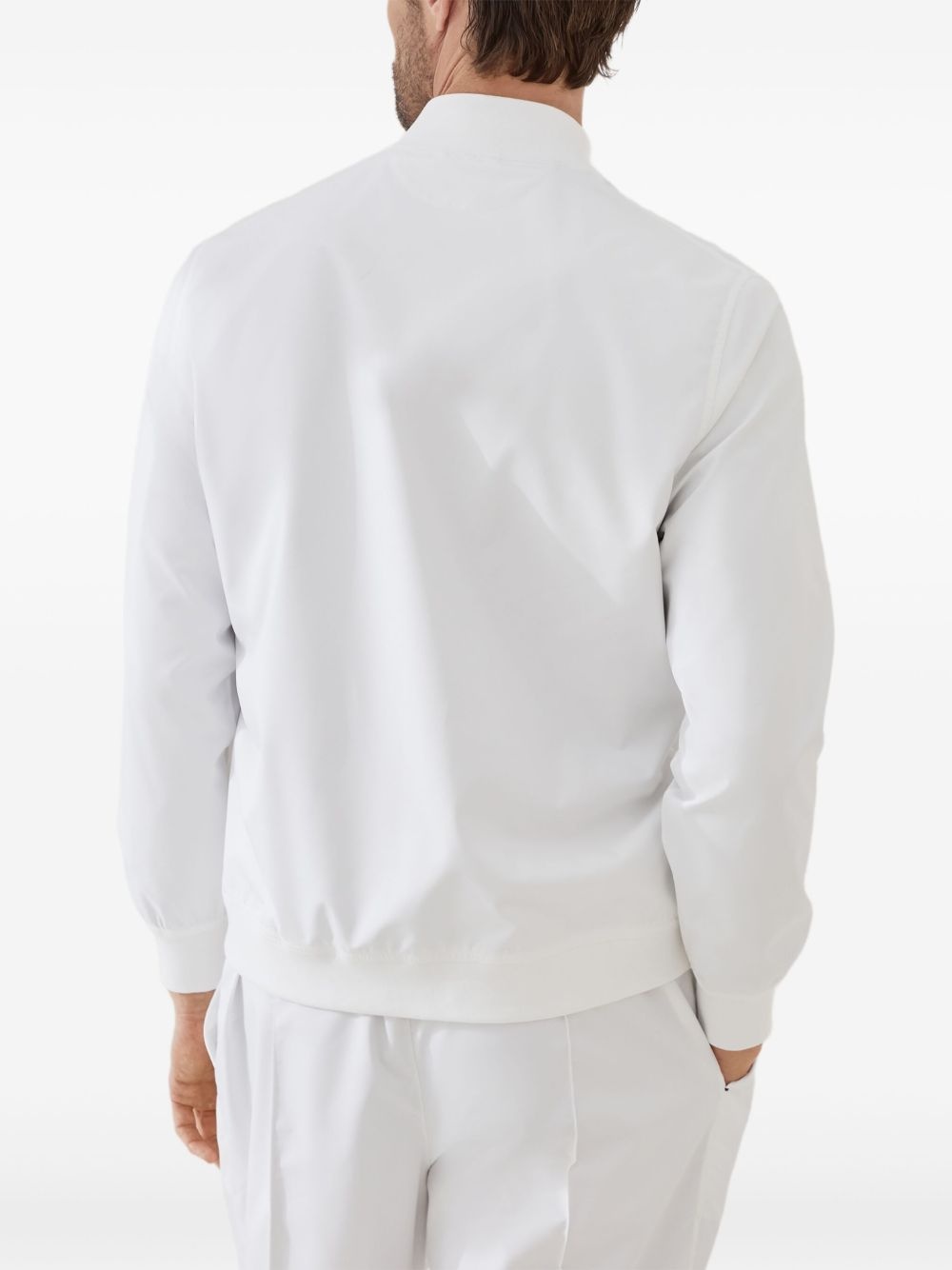 logo-plaque zip-up jacket - 4