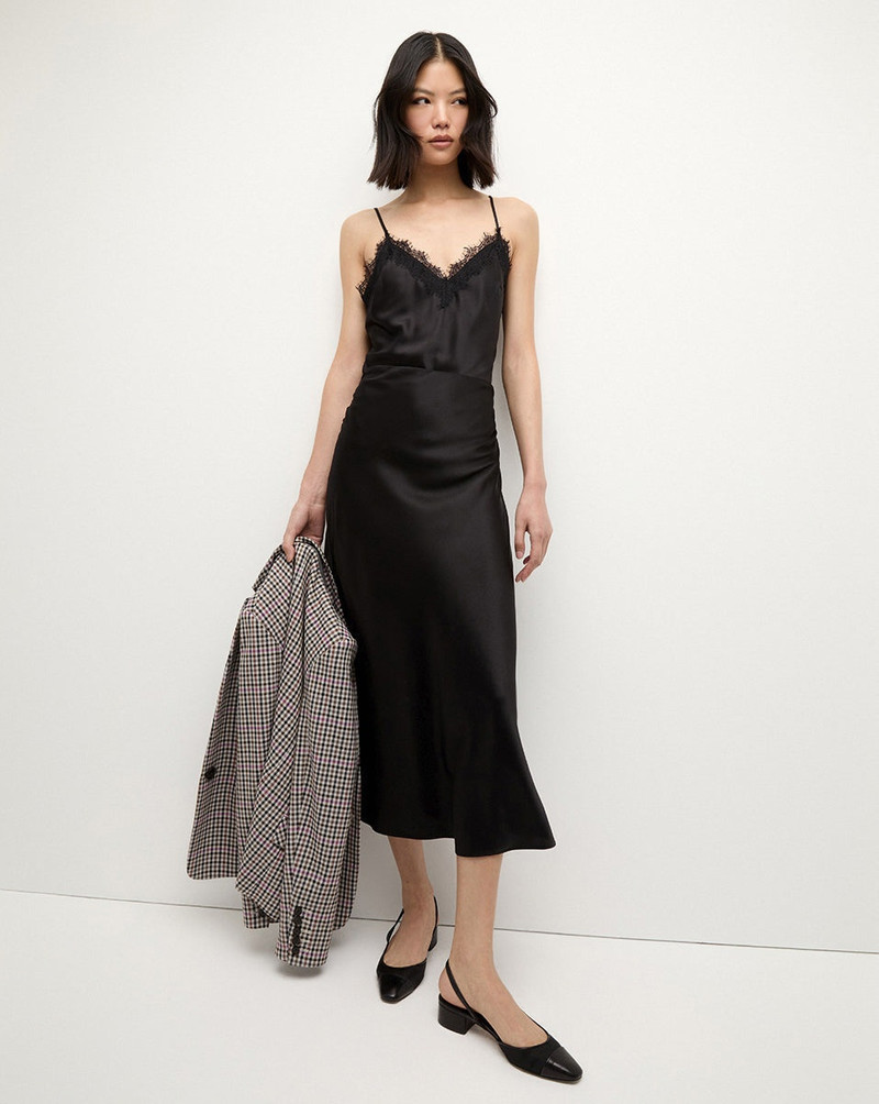 VERONICA BEARD CLOVER STRETCH SILK SKIRT outlook