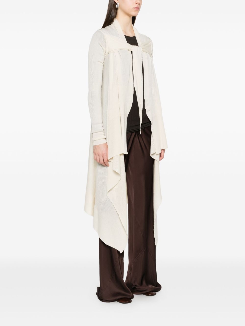 tied wrap coat - 3
