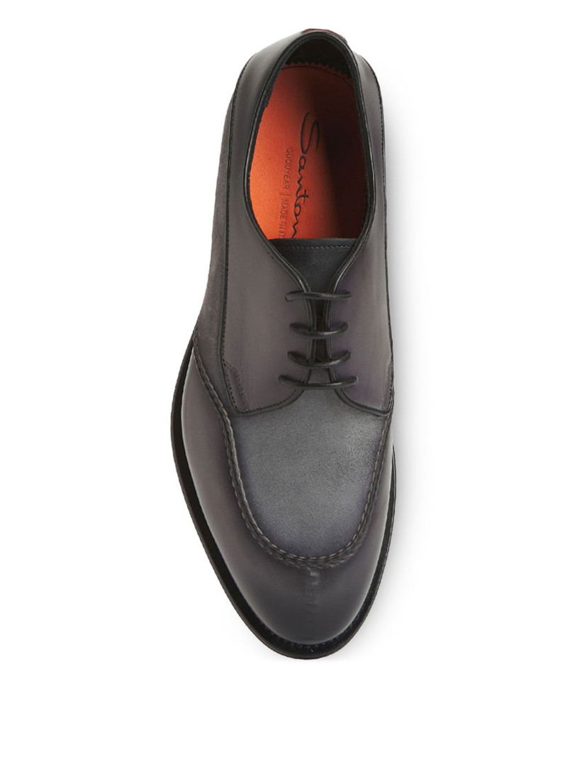 Colin suede-panel Derby shoes 3