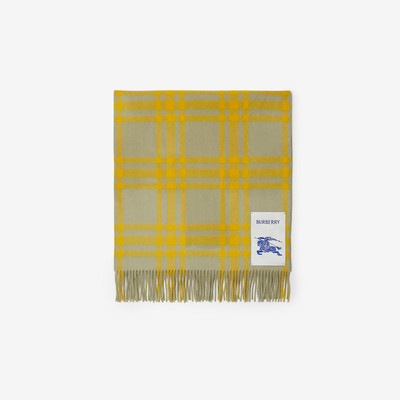 Burberry Check Cashmere Reversible Scarf outlook