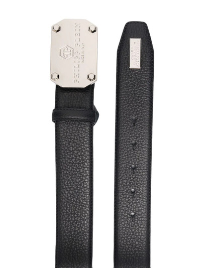 PHILIPP PLEIN logo plaque belt outlook