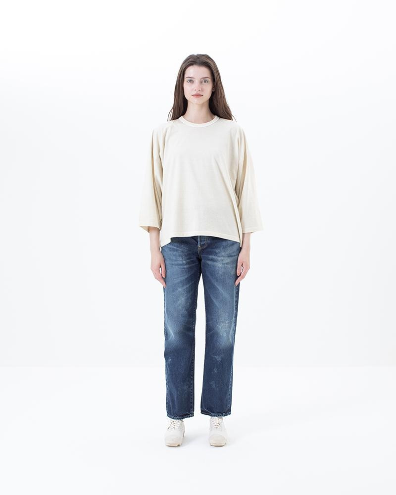 visvim KIMONO TEE W (U.D.) YELLOW outlook