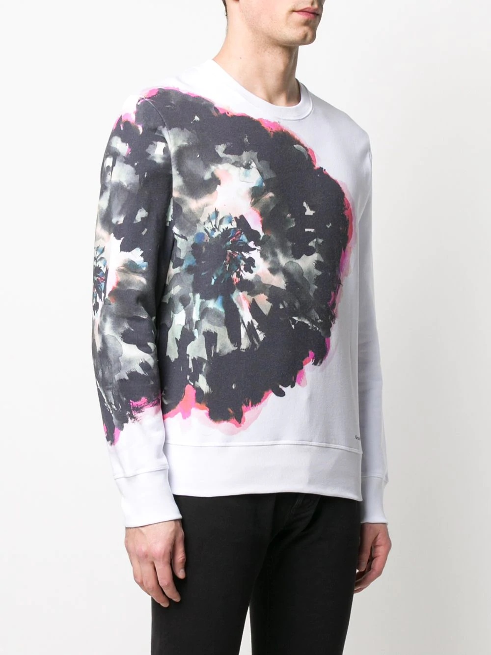 abstract print sweatshirt - 3