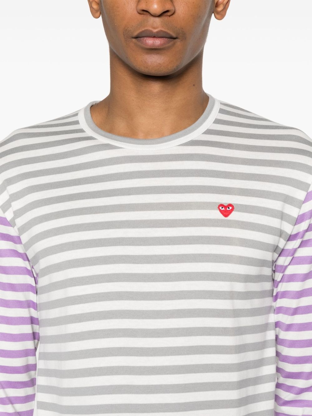 striped T-shirt - 5