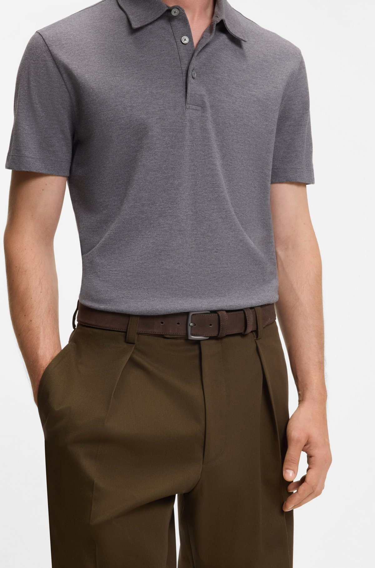 BECKHAM X BOSS BELT IN ITALIAN SUEDE - 2