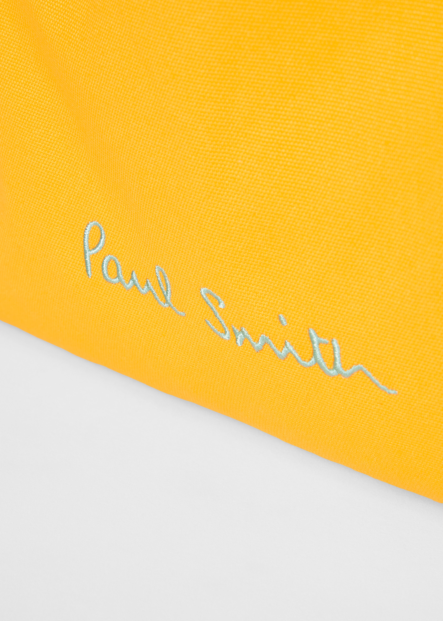 Yellow Cotton-Canvas Quote Tote Bag - 5