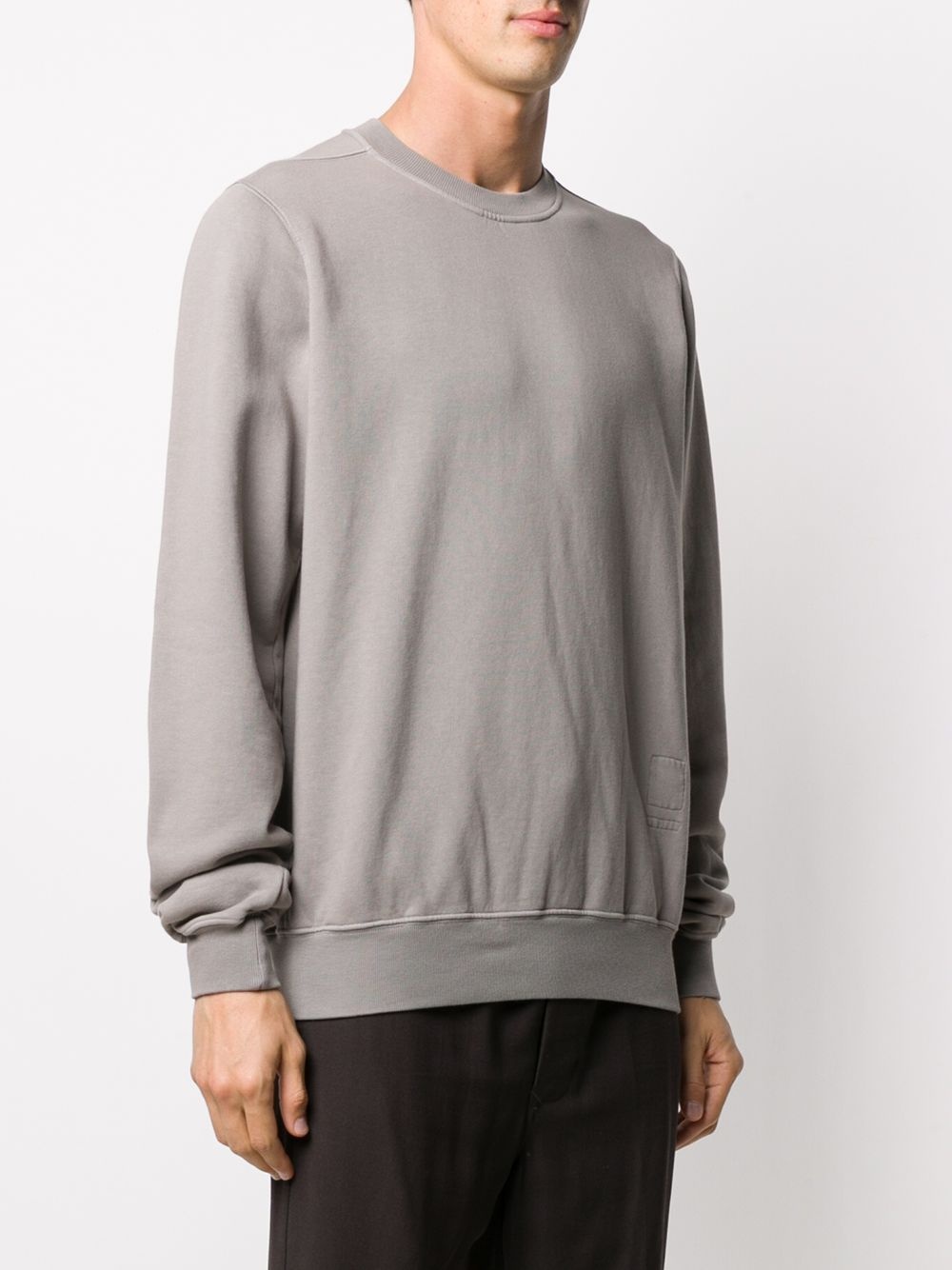 jersey-fleece crew-neck sweatshirt  - 3