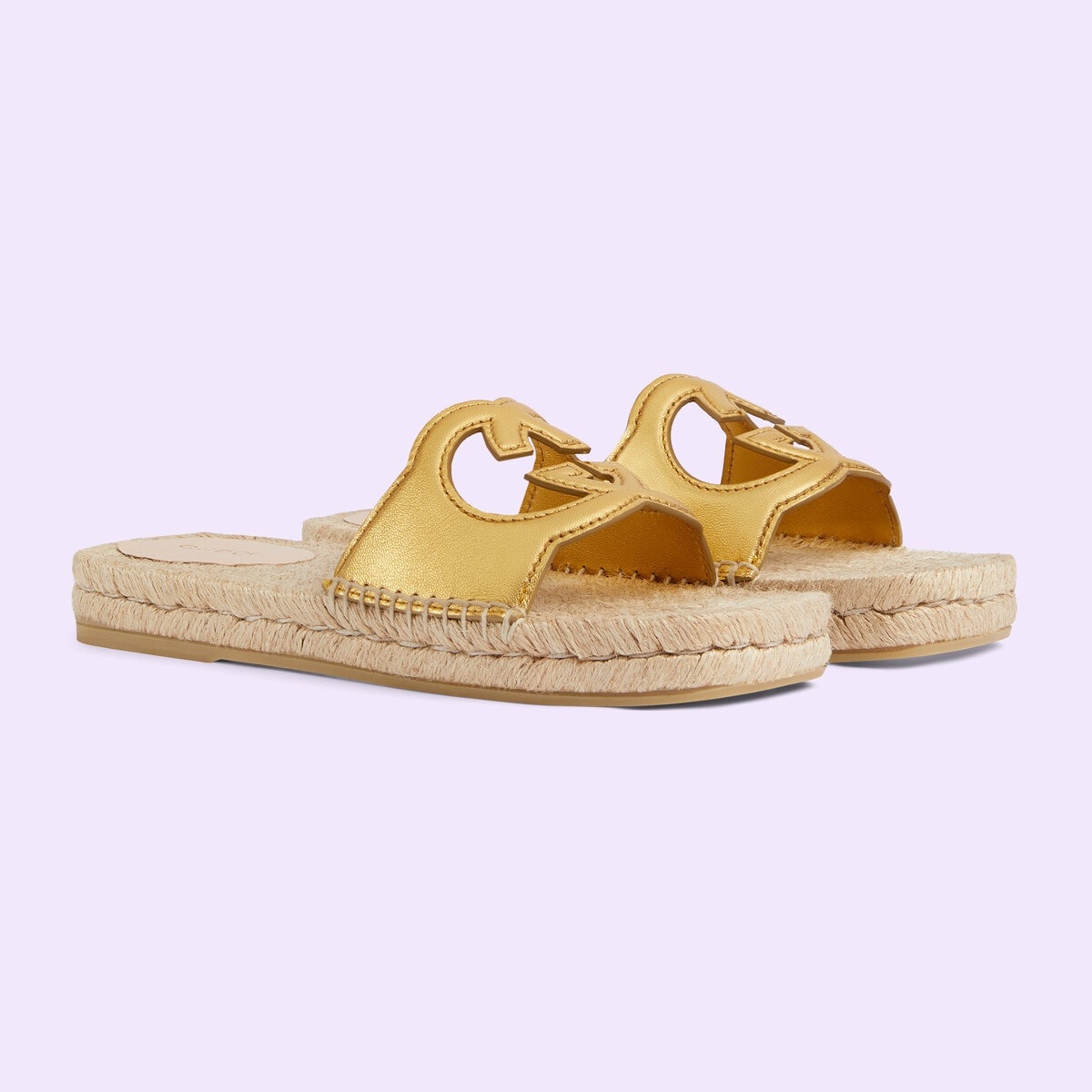 Women's Interlocking G cut-out slide sandals - 2